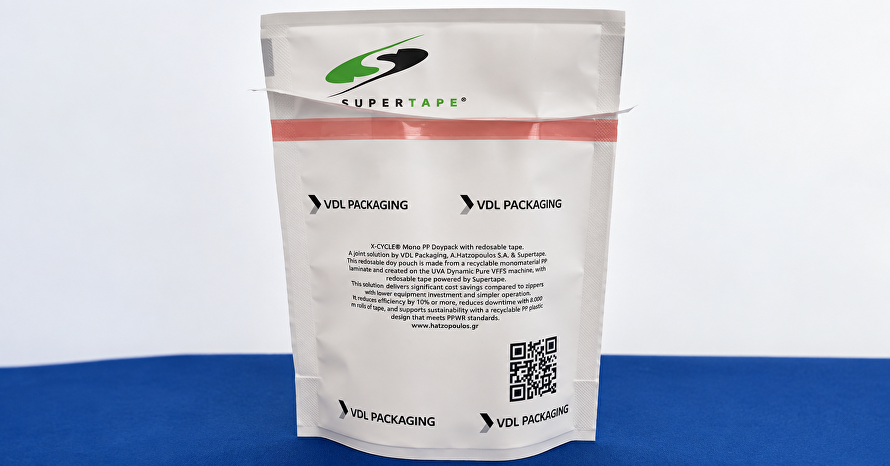Supertape presents double-sided tapestrip for resealable flexible packaging