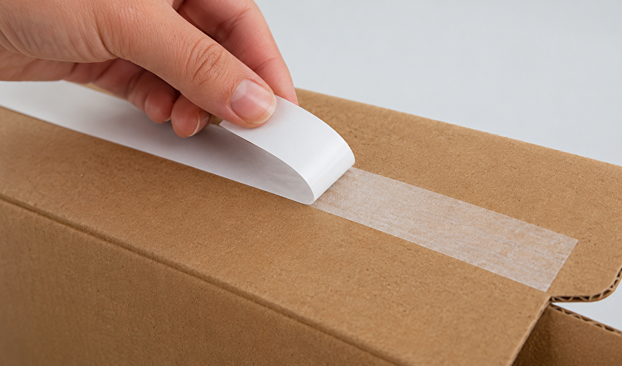 Fingerlift tape for e-commerce packaging